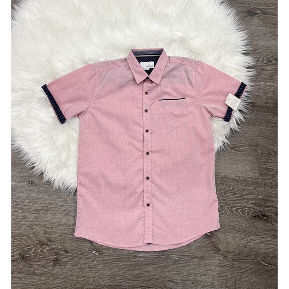 Craft+Flow Red Button‎ Up Shirt 14/16 (MSRP $55) NEW - Picture 1 of 1